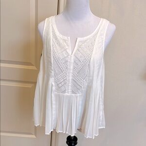 Anthropologie cream top